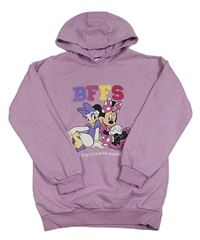 Lila mikina s Minnie a Daisy a kapucí Disney