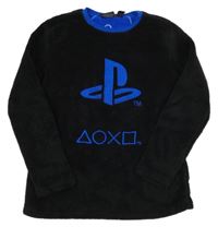 Čierna chlpatá mikina s PlayStation Primark