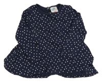 Tmavomodrá puntíkatá tunika Topomini