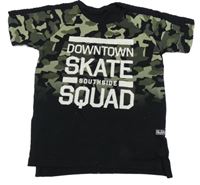 Černo-khaki army tričko s nápisom Pep&Co