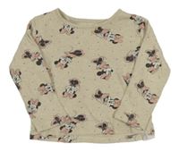 Světlebéžové triko s Minnie Primark