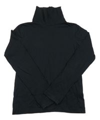 Čierne tričko s rolákom Alive