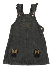 Sivé rifľové na traké šaty s Minnie Disney