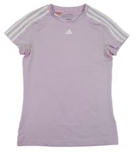 Lila sportovní tričko s logem Adidas