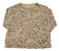 Hnedé vzorované tričko H&M