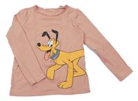 Světlerůžové triko s Plutem Disney