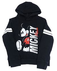 Černá mikina s Mickeym a kapucí Disney