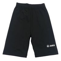 Čierne športové elastické kraťasy Jako