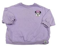 Lila oversize mikina s Minnie Next