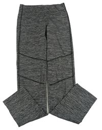 Tmavošedé melírované thermo legíny H&M