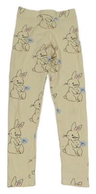 Vanilkové legíny s králíčky H&M