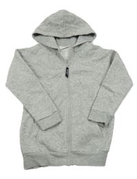 Sivá melírovaná prepínaci mikina s kapucňou clarks