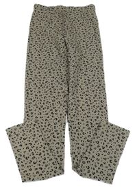 Béžovo-černé legíny s leopardím vzorem H&M