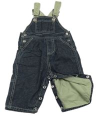 Tmavomodré podšité laclové rifle 