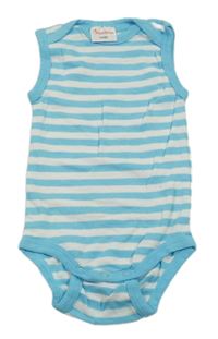 Světlemodro-bílé pruhované body Impidimpi