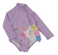 Lila UV body s jednorožcem Primark