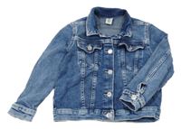 Tmavomodrá rifľová bunda &Denim