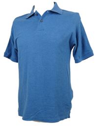 Pánske modré polo tričko M&S