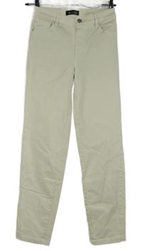 Dámské smetanové skinny rifle Massimo Dutti 