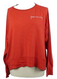 Dámské červené mikinotriko s nápisem GAP