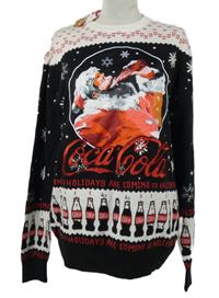 Nové - Dámsky bielo-čierny sveter so Santou Primark