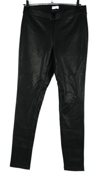 Dámské černé koženkové tregíny Tchibo 