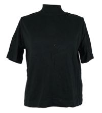 Dámské černé tričko se stojáčkem Zara 