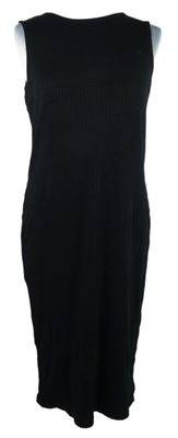 Dámské černé žebrované šaty M&S