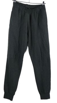 Pánske tmavosivé cuff tepláky Identic