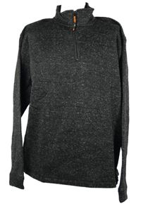 Pánská černá melírovaná pletená mikina NordCAP