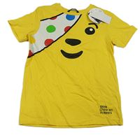 Žlté tričko s medvídkem Pudsey George