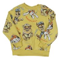 Žltá mikina s PAW PATROL nickelodeon