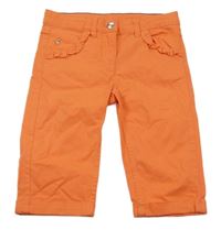 Oranžové plátěné kraťasy Alive