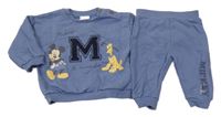 2 Set - Modrošedá mikina s Mickeym a Plutem + tepláky F&F
