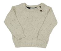 Smotanový melírovaný sveter zn. Primark