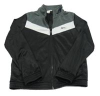 Sivo-bielo-čierna športová prepínaci mikina Slazenger