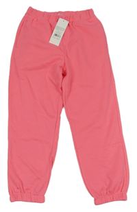 Nové - Neonově růžové tepláky 