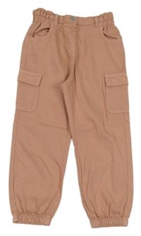 Růžové cuff rifle s kapsami Next