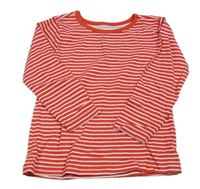 Červeno-biele pruhované tričko Dunnes