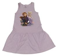 Lila bavlněné šaty - Ledové království H&M
