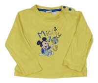 Žlté tričko s Mickeym Disney