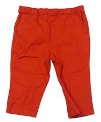 Červené plátenné nohavice F&F