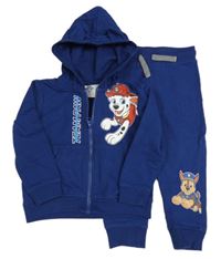 2set - Tmavomodrá propínací mikina s Paw Patrol a kapucí + tepláky Nickelodeon