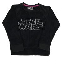 Čierna zamatová mikina so Star Wars M&S