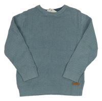 Modrošedý vzorovaný sveter H&M