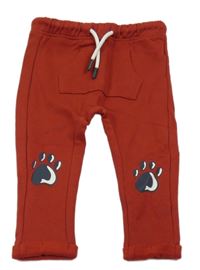 Rezavé tepláky s ťapičkami Blukids