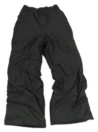 Tmavošedé šusťákové funčkní oteplovačky Decathlon