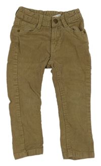 Béžové menšestrové nohavice Pusblu