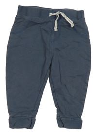 Modrošedé tepláky Tu