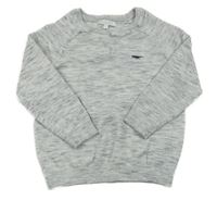 Modro-biely melírovaný sveter Bluezoo